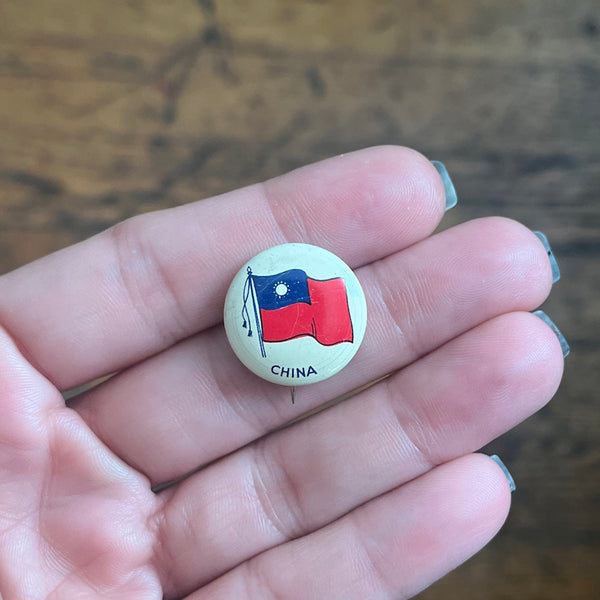 Vintage 1930's World Flag Buttons