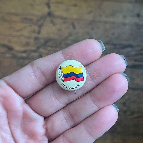 Vintage 1930's World Flag Buttons