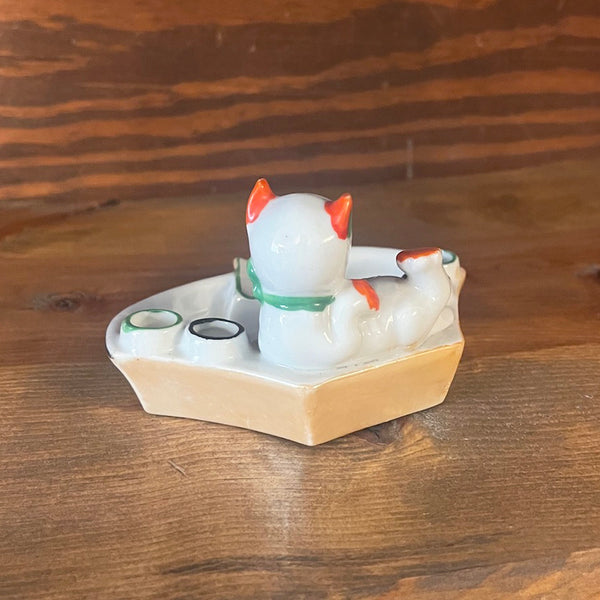 Puppy Ashtray & Holder - Vintage 1940's