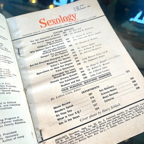 Sexology: America's First Sex Ed Magazine - Vintage December 1965