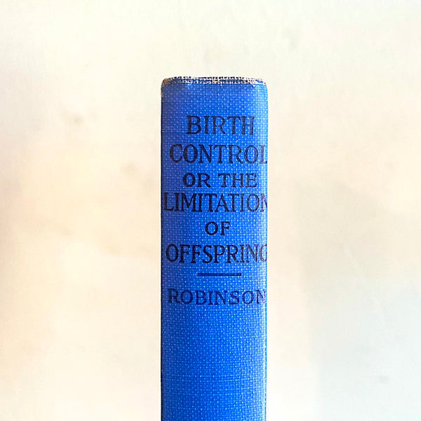 Birth Control or the Limitation of Offspring - Vintage 1933