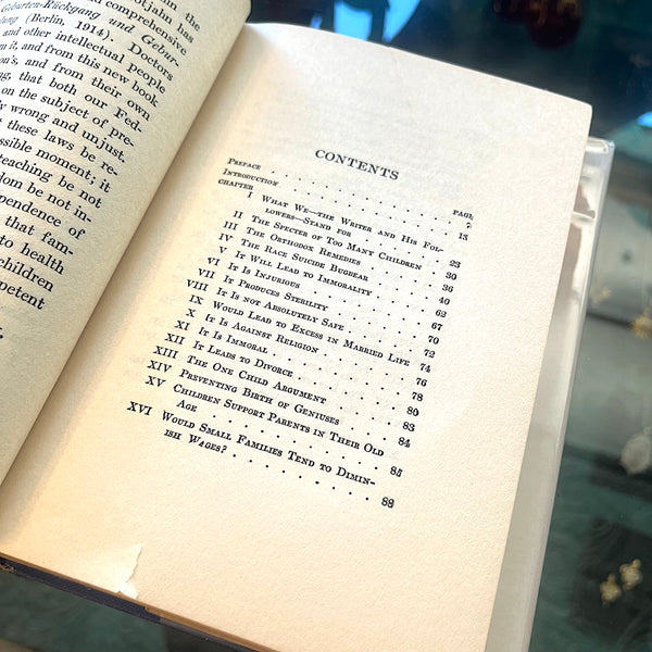 Birth Control or the Limitation of Offspring - Vintage 1933