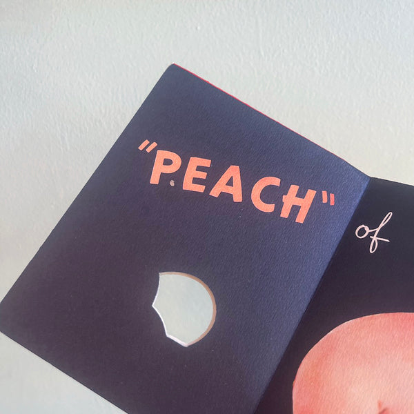 Greetings Peachy Friend - Vintage Christmas Card