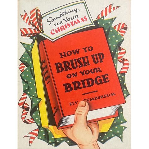 Brush Up Bridge - Vintage Christmas Card