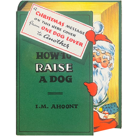 How To Raise A Dog - Vintage Christmas Card