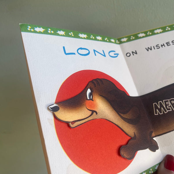 Short On Words - Vintage Christmas Card