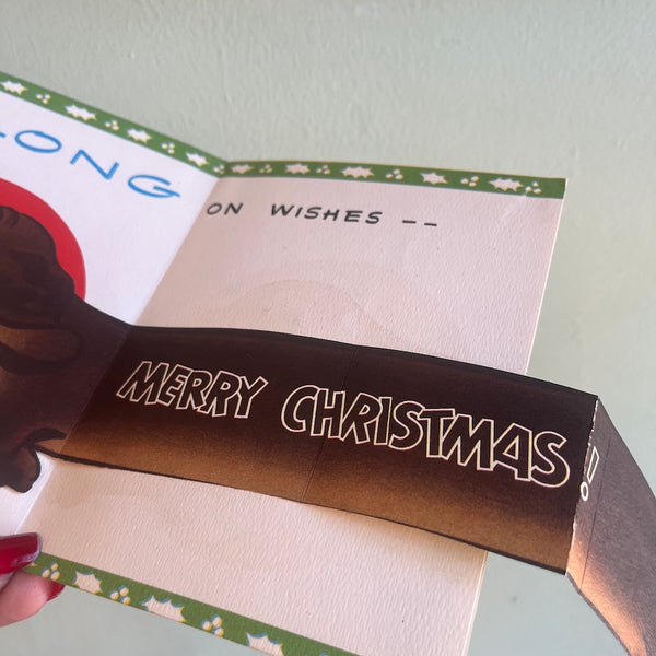 Short On Words - Vintage Christmas Card