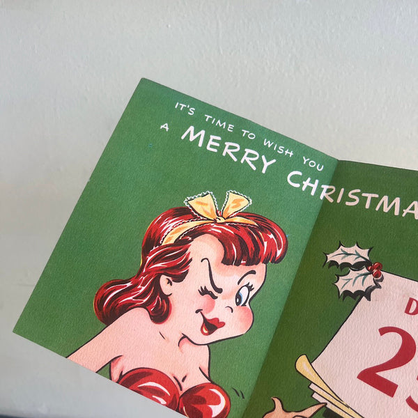 Something To Point Out - Vintage Christmas Card