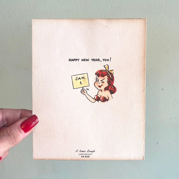 Something To Point Out - Vintage Christmas Card