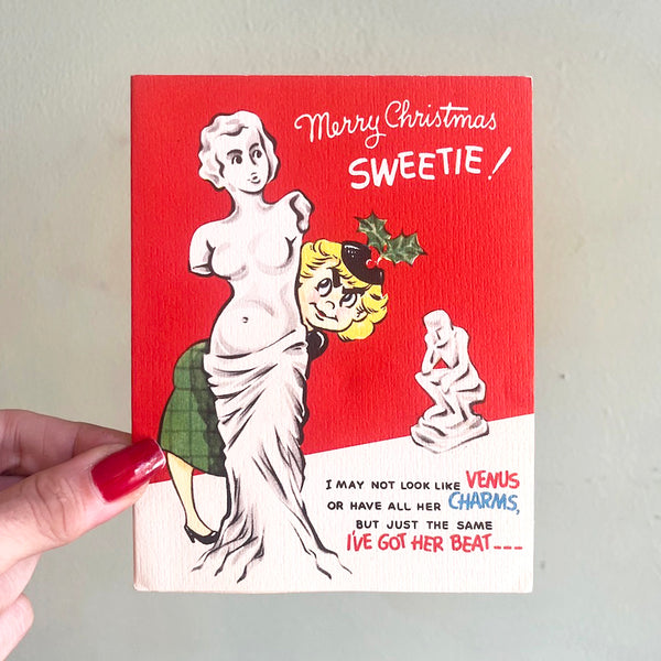 Merry Sweetie - Vintage Christmas Card