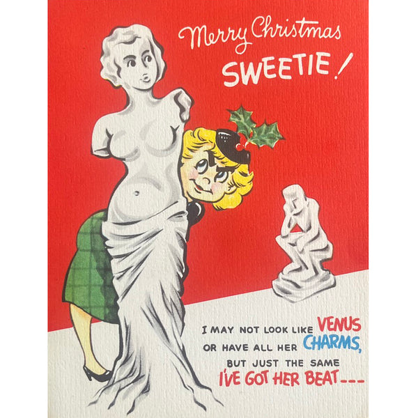 Merry Sweetie - Vintage Christmas Card