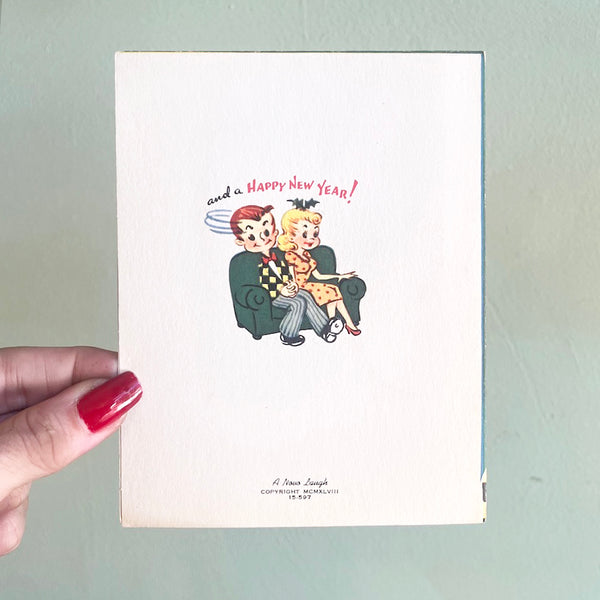 Are You Sure? - Vintage Christmas Card