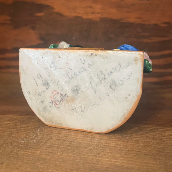 Porcelain Couple Cigar Ashtray - Vintage 1930's