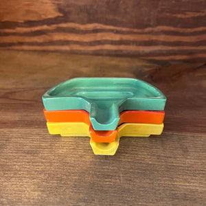 Vintage 1930's Stacking Ashtray Set