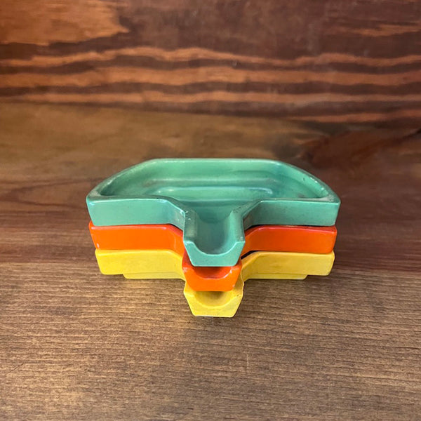 Vintage 1930's Stacking Ashtray Set