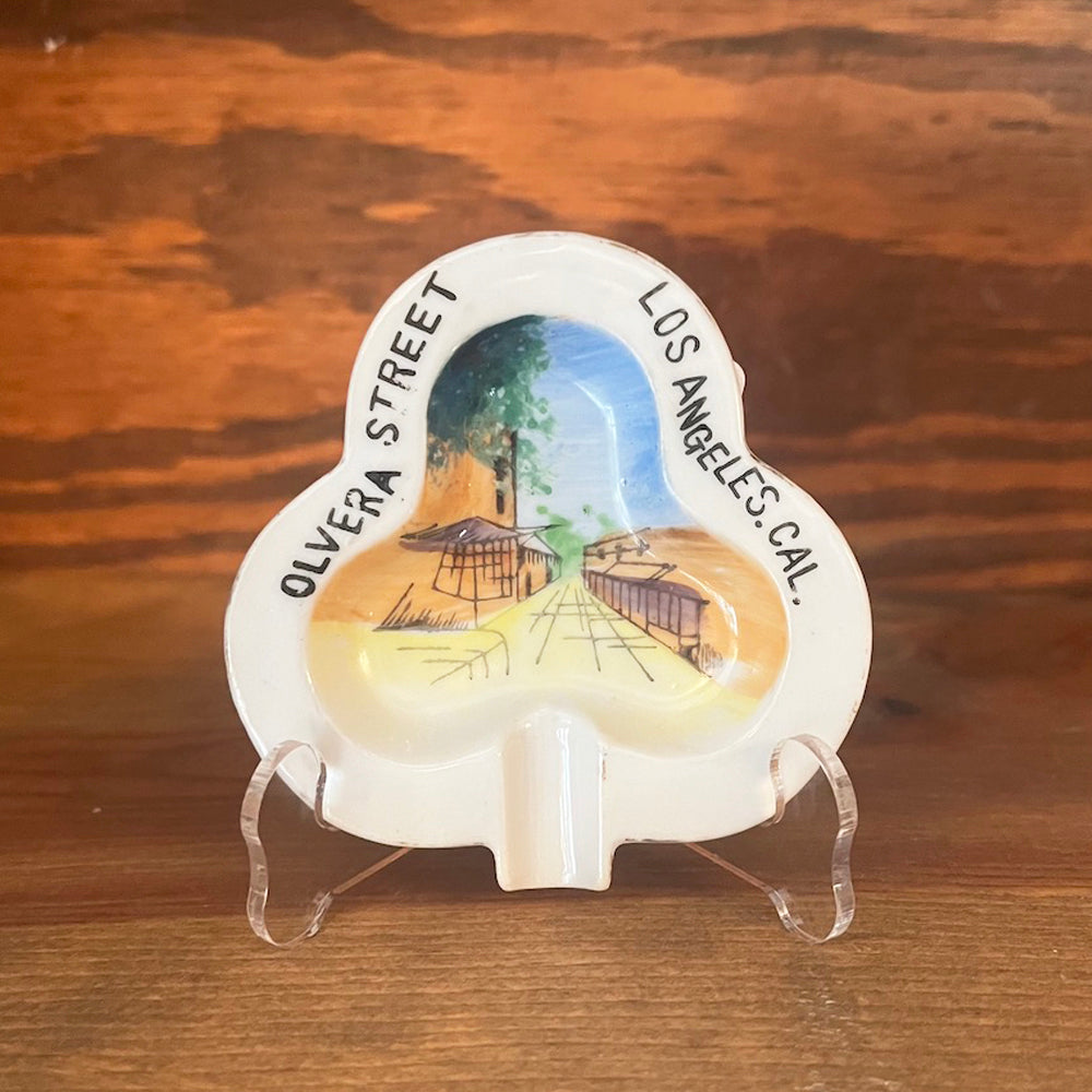 Vintage 1940's Olvera Street Los Angeles California Souvenir Ashtray -