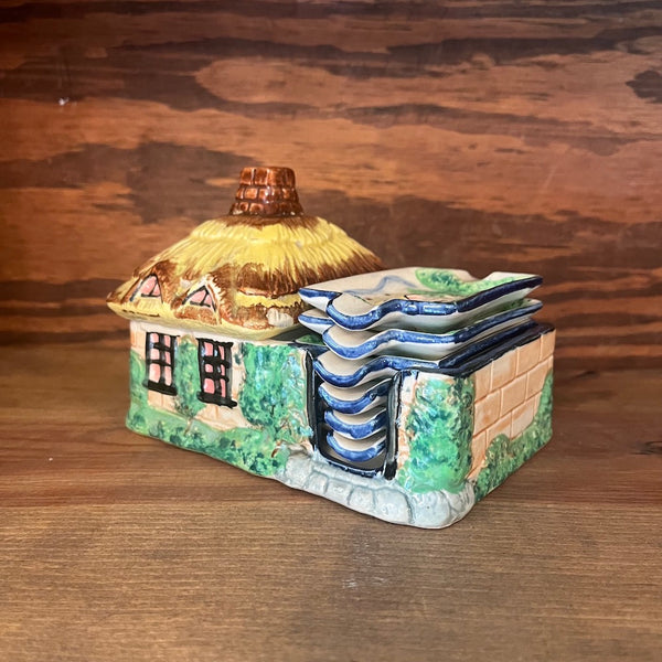 Vintage 1940's Stacking Ashtray & Storage Set