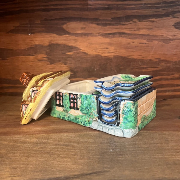 Vintage 1940's Stacking Ashtray & Storage Set