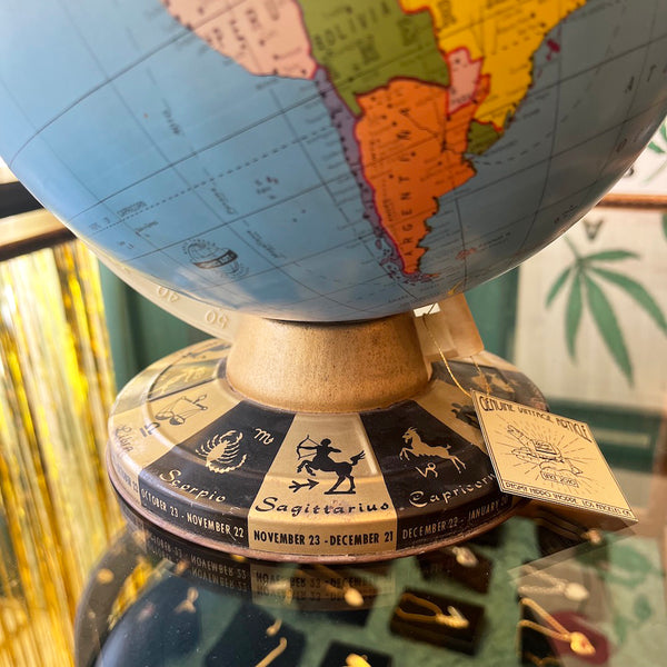 Vintage 1960's Zodiac Globe