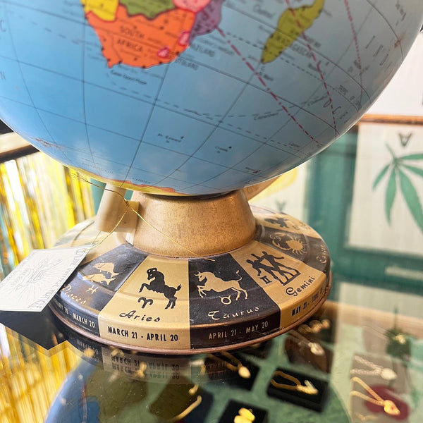 Vintage 1960's Zodiac Globe