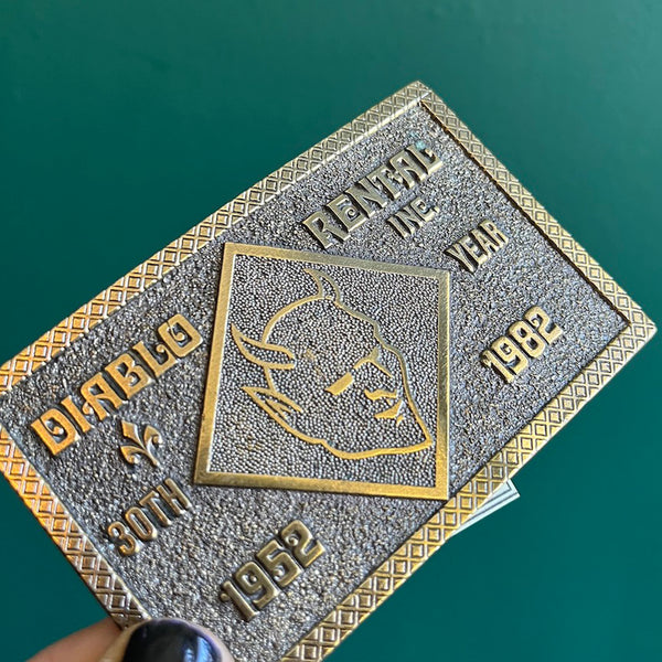Vintage 1980's Diablo Belt Buckle