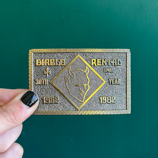 Vintage 1980's Diablo Belt Buckle