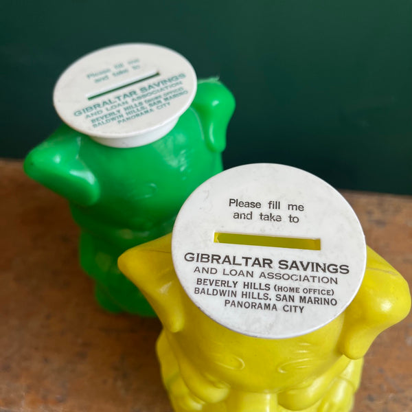 Vintage 1960's Beverly Hills Piggy Banks