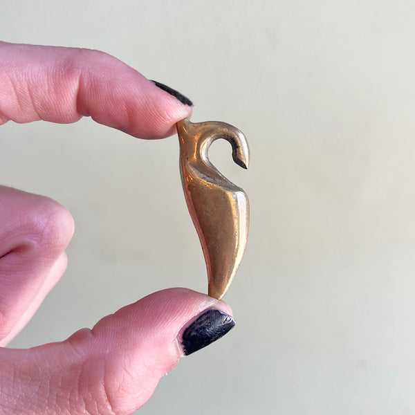Vintage Brass Ear Hangers