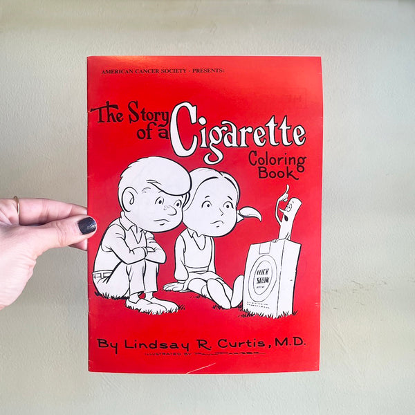 The Story of a Cigarette - Vintage 1971 Coloring Book