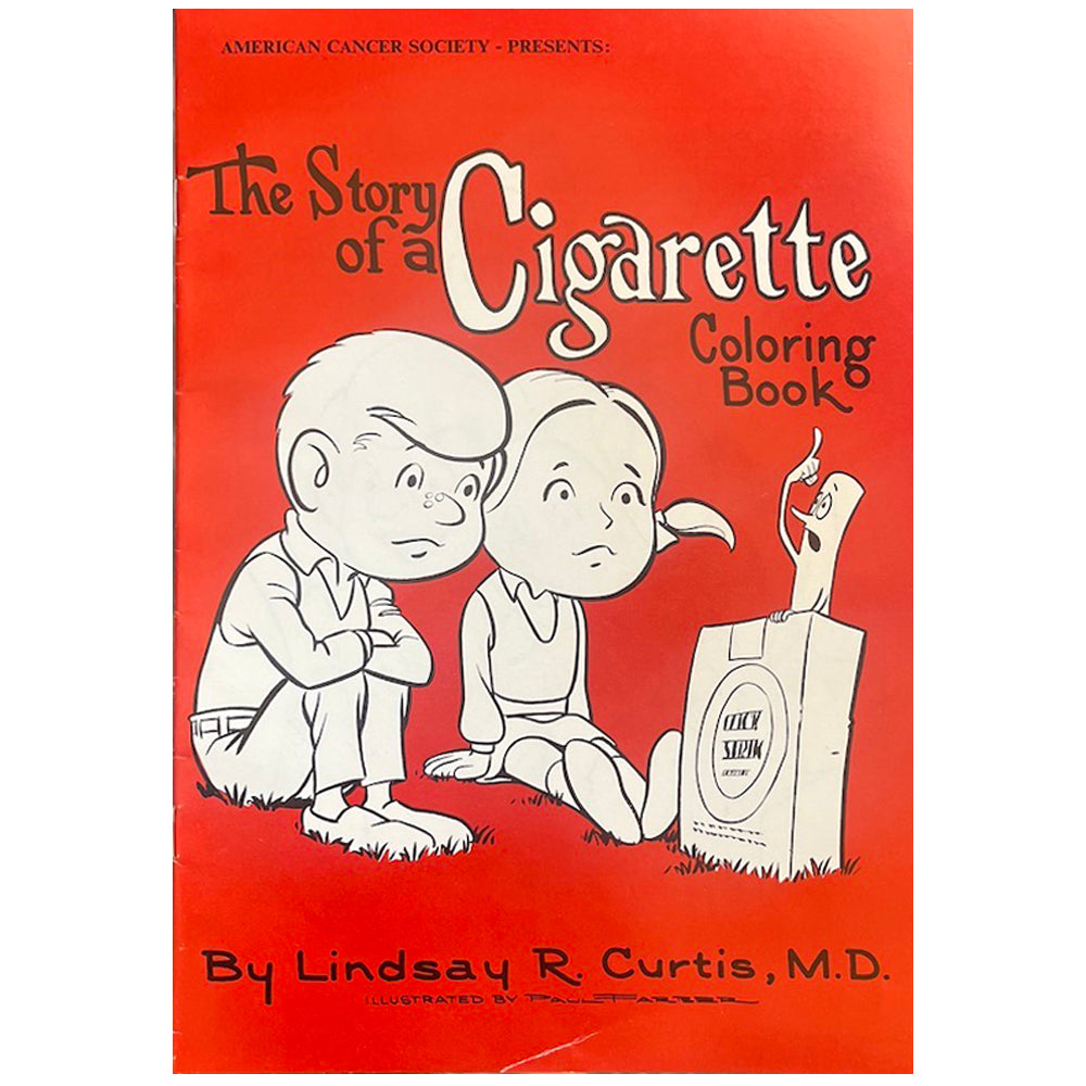 The Story of a Cigarette - Vintage 1971 Coloring Book