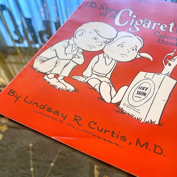 The Story of a Cigarette - Vintage 1971 Coloring Book