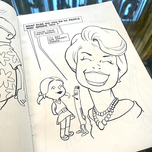 The Story of a Cigarette - Vintage 1971 Coloring Book