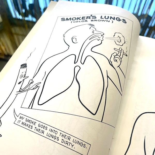 The Story of a Cigarette - Vintage 1971 Coloring Book
