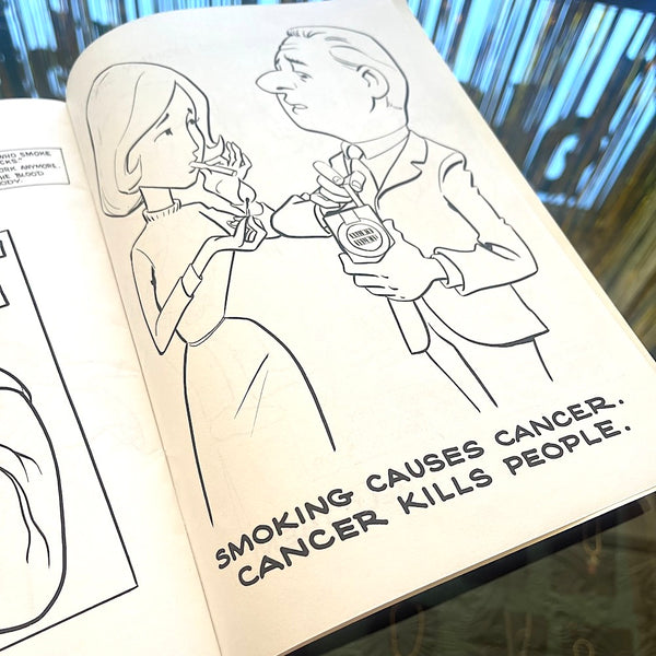 The Story of a Cigarette - Vintage 1971 Coloring Book