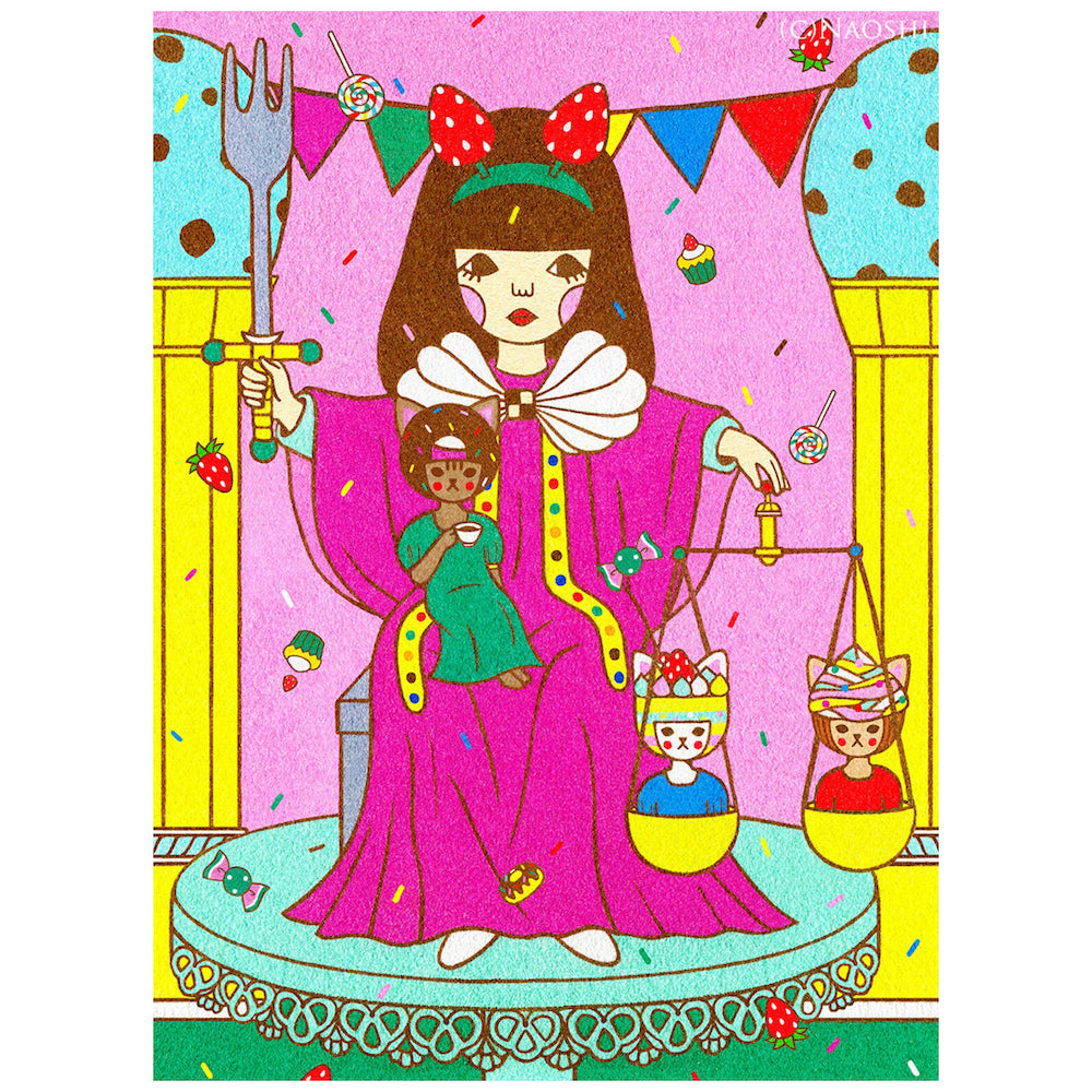 Justice - Tarot Card Art Print by Naoshi
