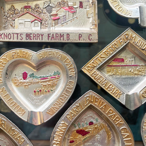 Vintage 1940's Knott's Berry Farm Ashtrays
