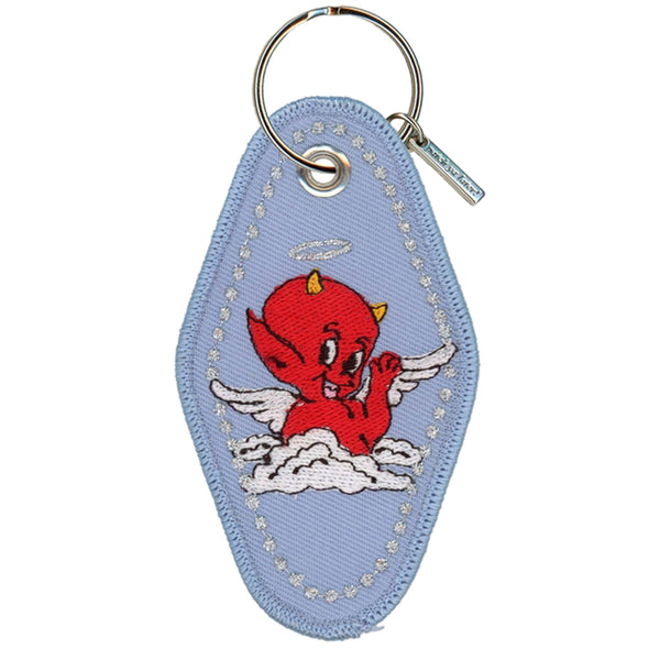 Embroidered Devil Keychain