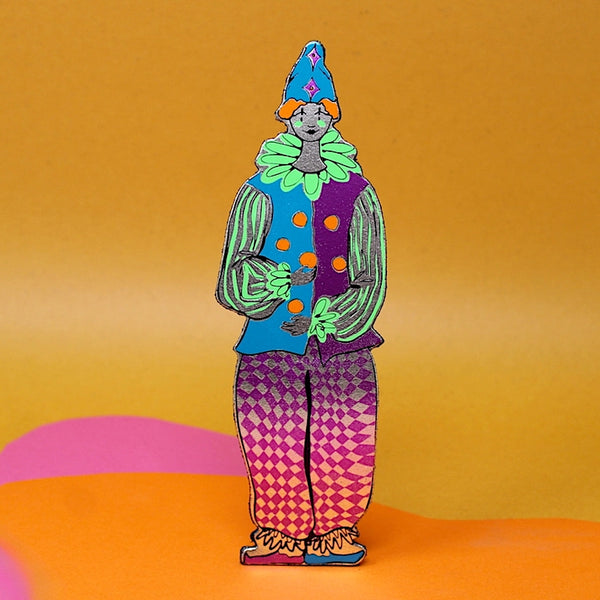 Leather Clown Bookmark