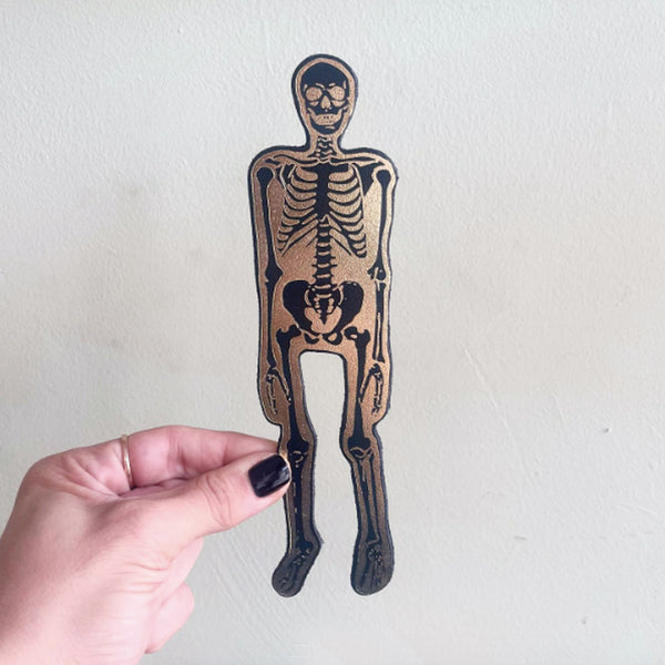 Leather Skeleton Bookmark