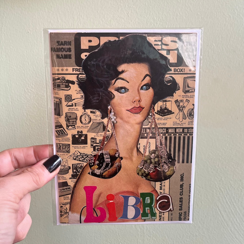 LIBRA - One of a Kind Zodiac Card