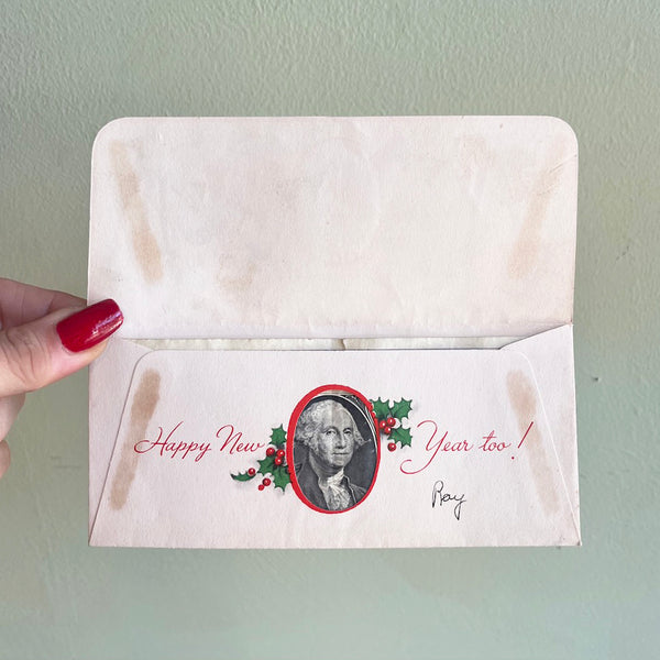 Here's A Little Doe - Vintage Christmas Card