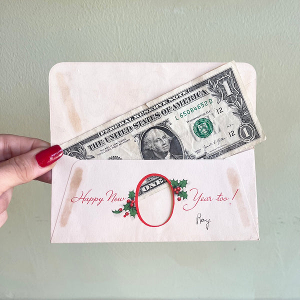 Here's A Little Doe - Vintage Christmas Card