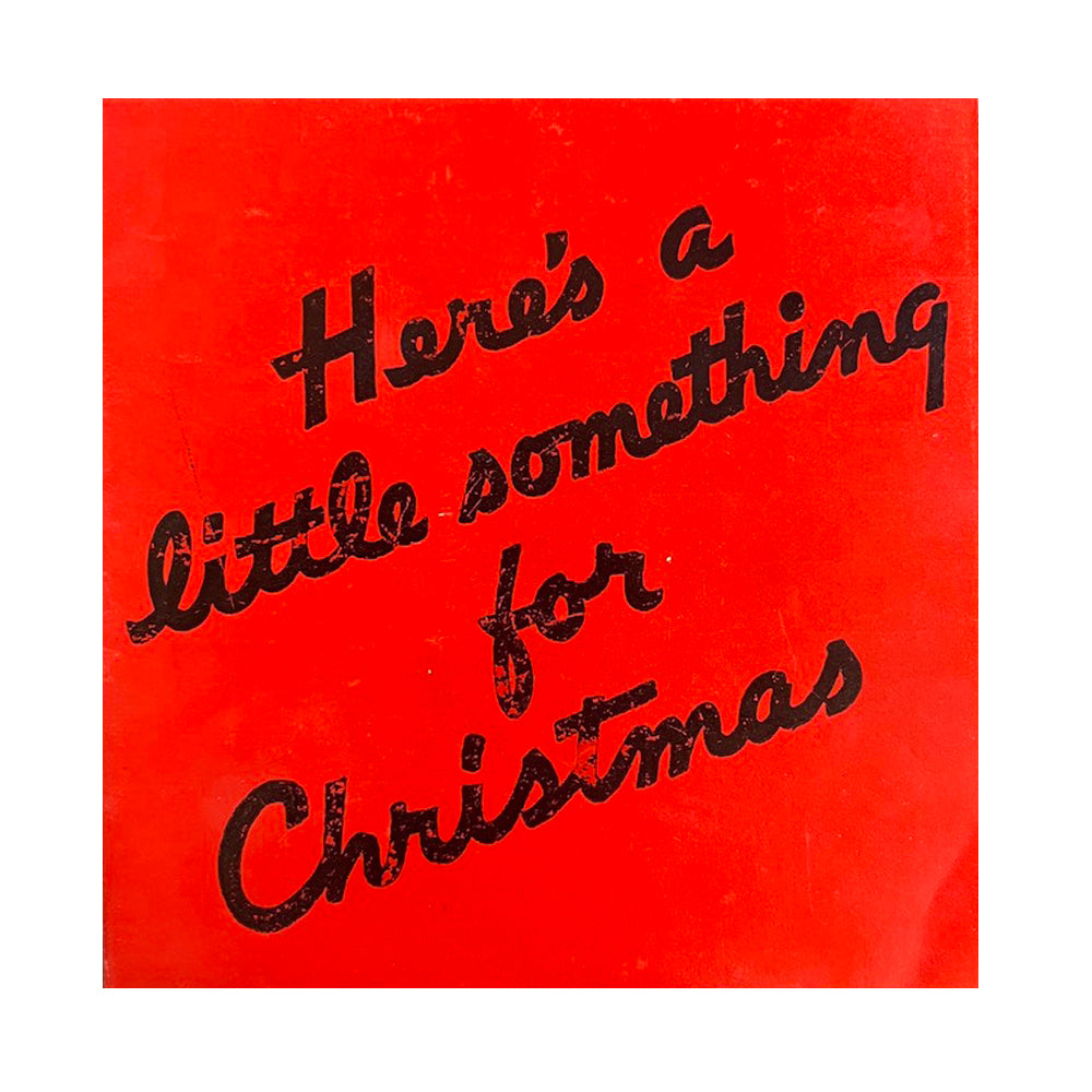 Here's A Little Something - Vintage Christmas Card