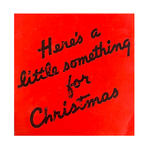 Here's A Little Something - Vintage Christmas Card