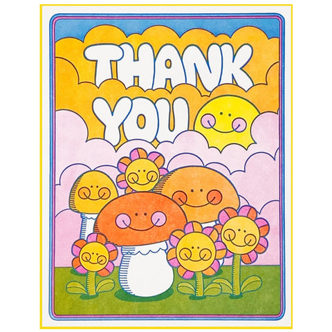 Thank You Mushrooms Card