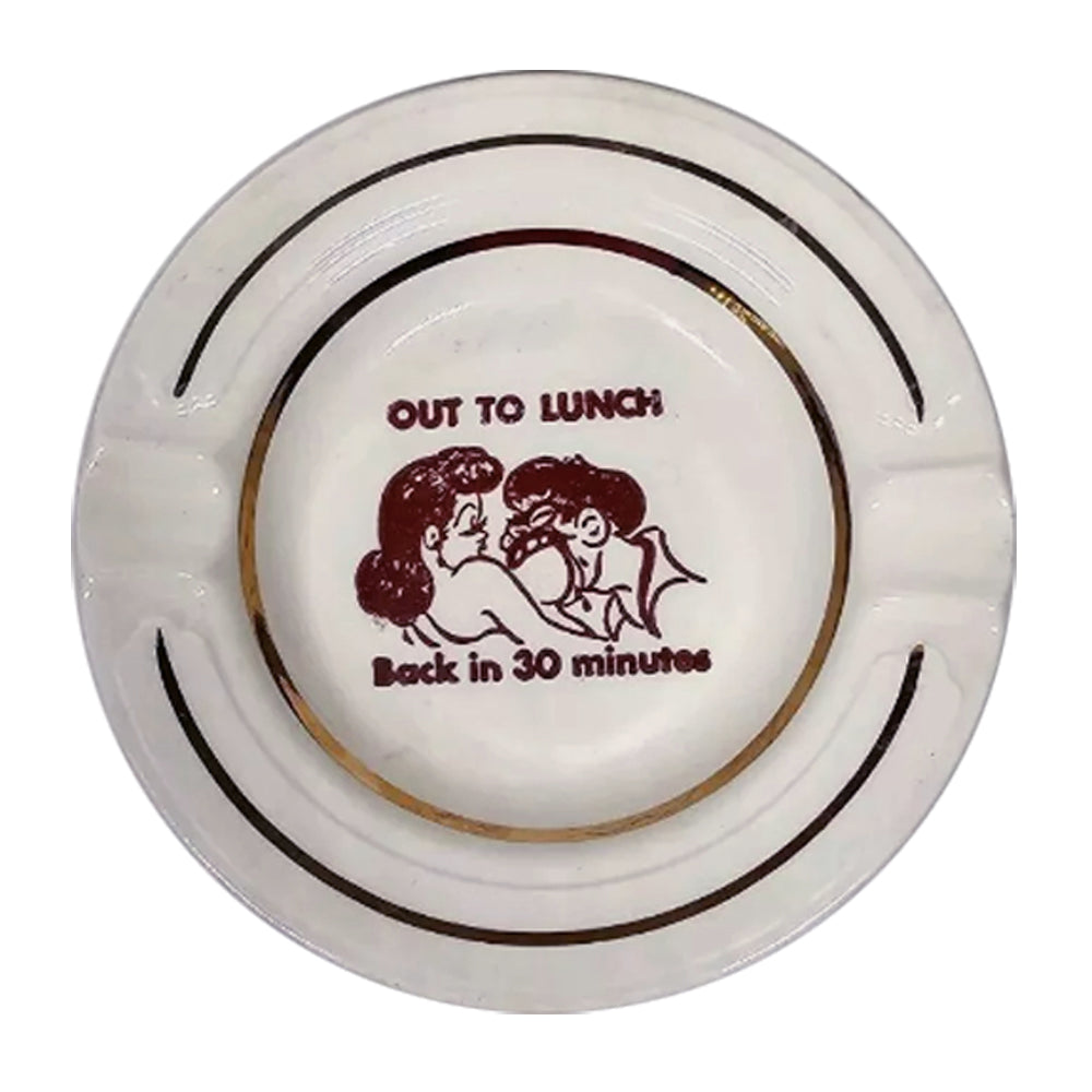 Out To Lunch - Vintage 1950's Naughty Ashtray