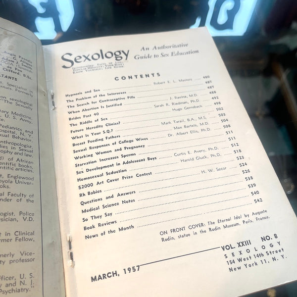 Sexology: America's First Sex Ed Magazine - Vintage March 1957