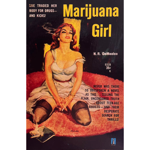 Marijuana Girl Postcard