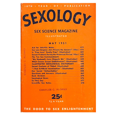 Vintage Sexology May 1951 - America's First Sex Ed Magazine