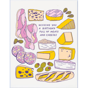 Meat and Cheese Birthday Card